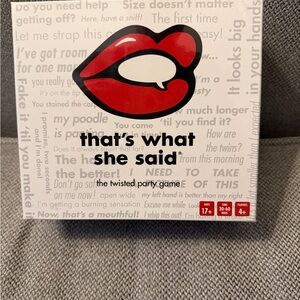 Kohl's That's What She Said Card Game - Red and White